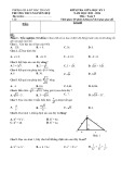 Đề thi giữa học kì 1 môn Toán lớp 9 năm 2022-2023 - Trường THCS Nguyễn Huệ, Bắc Trà My
