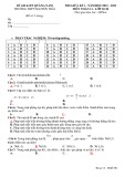 Đề thi giữa học kì 1 môn Toán lớp 11 năm 2022-2023 có đáp án - Trường THPT Nguyễn Trãi, Quảng Nam