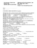 Đề thi giữa học kì 2 môn Tiếng Anh lớp 11 năm 2022-2023 - Trường THPT Nguyễn Trãi, Quảng Nam