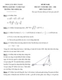 Đề thi học kì 1 môn Toán lớp 9 năm 2023-2024 có đáp án - Trường THCS Đống Đa (Đề tham khảo)