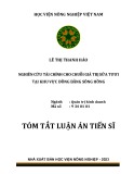 Tóm tắt Luận án Tiến sĩ Quản trị kinh doanh: Nghiên cứu tài chính cho chuỗi giá trị sữa tươi tại khu vực đồng bằng sông Hồng