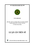 Luận án Tiến sĩ Quản trị kinh doanh: Liên kết giữa hộ nông dân và doanh nghiệp trong sản xuất và tiêu thụ rau ở tỉnh Hải Dương