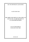 Luận án Tiến sĩ Kinh tế: Phát triển nguồn nhân lực chất lượng cao đáp ứng yêu cầu hội nhập quốc tế của thành phố Hải Phòng