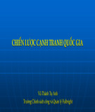 Bài giảng Phát triển vùng và địa phương: Chiến lược cạnh tranh quốc gia