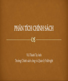 Bài giảng Phân tích chính sách: Bài 1 - Vũ Thành Tự Anh