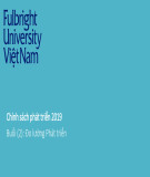 Bài giảng Chính sách phát triển: Buổi 2 - Đo lường phát triển (Năm 2019)