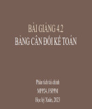 Bài giảng Phân tích tài chính: Bài 4.2 - Bảng cân đối kế toán