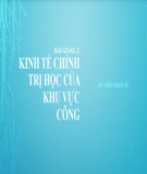 Bài giảng Kinh tế học khu vực công: Bài 2 - Đỗ Thiên Anh Tuấn