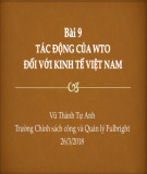 Bài giảng Chính sách ngoại thương: Bài 9 - Vũ Thành Tự Anh