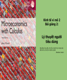 Bài giảng Kinh tế vi mô 2: Bài 2 - Lý thuyết người tiêu dùng