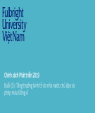 Bài giảng Chính sách phát triển: Buổi 5 - Tăng trưởng kinh tế do nhà nước chủ đạo và phép màu Đông Á (Năm 2019)
