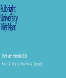 Bài giảng Chính sách phát triển: Buổi 14 - Sáng tạo, khoa học và công nghệ (Năm 2019)