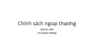 Bài giảng Chính sách thương mại: Dịch vụ, viễn thông và thương mại điện tử trong Hiệp định Thương mại