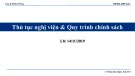 Bài giảng Luật và chính sách công: Bài 8 - Phạm Duy Nghĩa (Năm 2019)