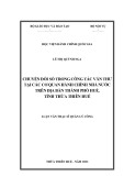 Luận văn Thạc sĩ Quản lý công: Chuyển đổi số trong công tác văn thư tại các cơ quan hành chính nhà nước trên địa bàn thành phố Huế, tỉnh Thừa Thiên Huế