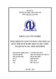 Khoá luận tốt nghiệp Văn hóa du lịch: Hoạt động du lịch văn hóa tâm linh tại quần thể di tích đền Trần tại xã Tiến Đức, huyện Hưng Hà, tỉnh Thái Bình