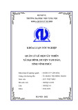 Khoá luận tốt nghiệp Quản lý văn hoá: Quản lý lễ hội Tây Thiên, xã Đại Đình, huyện Tam Đảo, tỉnh Vĩnh Phúc