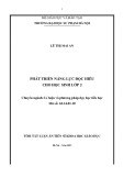 Tóm tắt Luận án Tiến sĩ Khoa học giáo dục: Phát triển năng lực đọc hiểu cho học sinh lớp 2