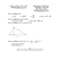 Đề thi KSCL môn Toán lớp 9 năm 2023-2024 có đáp án - Trường THCS Ta Gia, Than Uyên