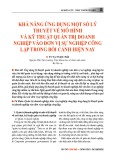 Khả năng ứng dụng một số lý thuyết về mô hình và kỹ thuật quản trị doanh nghiệp vào đơn vị sự nghiệp công lập trong bối cảnh hiện nay