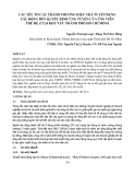 Các yếu tố cấu thành thương hiệu nhà tuyển dụng tác động đến quyết định ứng tuyển của ứng viên thế hệ Z tại khu vực Thành phố Hồ Chí Minh