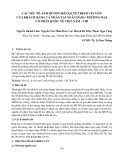 Các yếu tố ảnh hưởng đến quyết định vay vốn của khách hàng cá nhân tại Ngân hàng thương mại cổ phần Quốc tế Việt Nam - VIB