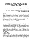 Nghiên cứu các nhân tố ảnh hưởng đến giá trị thương hiệu điện thoại đối với sinh viên Hutech có sử dụng smartphone