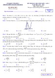 Đề thi học sinh giỏi môn Toán lớp 12 năm 2023-2024 có đáp án (Lần 2) - Trường THPT Nguyễn Thị Giang, Vĩnh Phúc