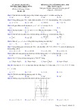 Đề thi KSCL môn Toán lớp 12 năm 2021-2022 (Lần 2) - Trường THPT Triệu Sơn 4, Thanh Hóa