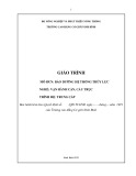 Giáo trình Bảo dưỡng hệ thống thuỷ lực (Nghề: Vận hành cần cầu trục - Trung cấp) - Trường Cao đẳng Cơ giới Ninh Bình (2021)