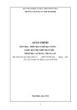 Giáo trình Thiết bị cơ khí đại cương (Nghề: Bảo trì thiết bị cơ khí - CĐ/TC) - Trường Cao đẳng Cơ giới Ninh Bình (2021)