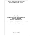 Giáo trình Hành vi con người và môi trường (Nghề: Công tác xã hội - CĐ/TC) - Trường Cao đẳng Cơ giới Ninh Bình (2021)