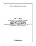 Giáo trình Xử lý các vấn đề trong hệ thống điều hòa không khí trung tâm (Nghề: Kỹ thuật máy lạnh và điều hoà không khí - CĐ/TC) - Trường cao đẳng Cơ giới Ninh Bình (2021)