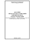 Giáo trình Kỹ thuật vi điều khiển (Nghề: Điện dân dụng - Cao đẳng) - Trường Cao đẳng Cơ giới Ninh Bình (2021)