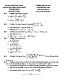 Đề thi học kì 1 môn Toán lớp 11 năm 2023-2024 - Trường Phổ thông Năng khiếu, TP. HCM