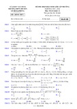 Đề thi chọn học sinh giỏi cấp trường môn Toán lớp 11 năm 2023-2024 có đáp án - Trường THPT chuyên Lê Hồng Phong, Nam Định