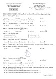 Đề thi học kì 1 môn Toán lớp 11 năm 2023-2024 có đáp án - Trường THPT chuyên Nguyễn Đình Chiểu, Đồng Tháp