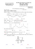 Đề thi học kì 1 môn Toán lớp 12 năm 2023-2024 - Trường THPT 25-10, Hải Phòng