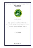 Luận án Tiến sĩ Chăn nuôi: Chọn lọc nâng cao năng suất hai dòng gà Lạc Thủy và khả năng cho thịt của con lai giữa gà Lạc Thủy với Lương Phượng