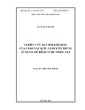 Luận án Tiến sĩ Kỹ thuật: Nghiên cứu đàn hồi khí động của cánh vẫy kiểu cánh côn trùng sử dụng mô hình cơ hệ nhiều vật