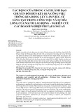 Tác động của phong cách lãnh đạo chuyển đổi đến kết quả công việc thông qua động lực làm việc, sự sáng tạo trong công việc và sự hài lòng của người lao động – nghiên cứu các doanh nghiệp FDI tại Long An