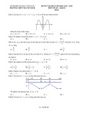 Đề ôn tập học kì 1 môn Toán lớp 12 năm 2023-2024 - Trường THPT Nguyễn Huệ, Bà Rịa - Vũng Tàu (Đề 1)