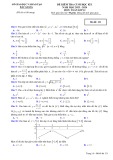 Đề thi học kì 1 môn Toán lớp 12 năm 2023-2024 có đáp án - Sở GD&ĐT Bắc Giang