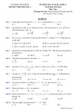 Đề thi học kì 1 môn Toán lớp 12 năm 2023-2024 có đáp án - Trường THPT Kim Sơn A, Ninh Bình