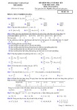 Đề thi học kì 1 môn Toán lớp 11 năm 2023-2024 có đáp án - Sở GD&ĐT Bắc Giang