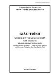 Giáo trình Kỹ thuật may cơ bản (Nghề: May giày da) - Trường Cao đẳng Cộng đồng Kon Tum