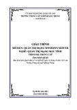 Giáo trình Quản trị mạng Windows Server (Nghề: Quản trị mạng máy tính - Trung cấp) - Trường Trung cấp nghề Quang Trung