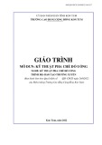 Giáo trình Kỹ thuật pha chế đồ uống (Nghề: Kỹ thuật pha chế đồ uống) - Trường Cao đẳng Cộng đồng Kon Tum