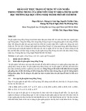 Khảo sát thực trạng sử dụng từ gần nghĩa trong tiếng Trung của sinh viên năm tư khoa Trung Quốc học trường Đại học Công nghệ Thành phố Hồ Chí Minh