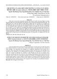 Ảnh hưởng của silic đến sinh trưởng và năng suất giống mè đen ADB1 (Sesamum indicum L.) trong điều kiện thiếu nước